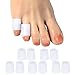 DYKOOK Toe Sleeves, 5 Pairs/Pack, Toe Protectors for Corns Remover, Callus Cushion, Bunion Treatment, Ingrown Nails, Pinching, Cramping (Smaller,Thin-Pinky Toe Sleeves)