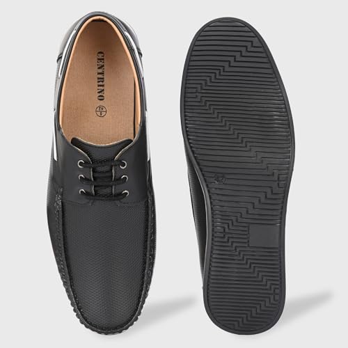 Image of Centrino Office Formal Shoes for Men | Shoes for Man Stylish | Lace-Up Design | Cushioned Insole | Lightweight Comfortable Leather Shoes | Mens Formal Shoes for Business Professional & Daily Office Wear (7630)