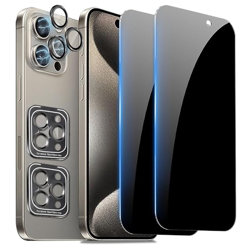 Zeking [2+2 Pack for iPhone 15 Pro Max 6.7