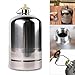 JISADER Empty Gas Cylinder Portable Gas Container Stainless Steel Refillable Canister Double Valve Leakproof Switch Suitable for Camping Hiking Fishing P, 1.5L