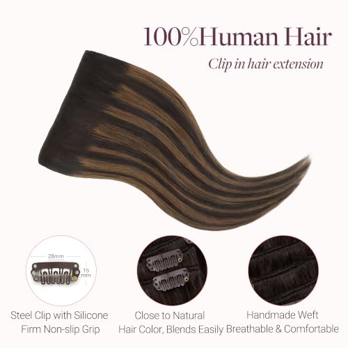 Image of GOO GOO Clip in Hair Extensions Real Human Hair Back Fill Extension 2Pcs