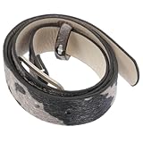 TOPPERFUN Verstellbarer Kuhmuster Gürtel Damen 29cm Breit PU Leder 100cm lang Western Stil für...