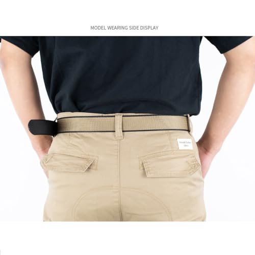 Nylon Ratchet Belt for Men 1.5" Casual Web Click Belt with Buckle for Jeans No Holes Adjustable Trim to Fit3