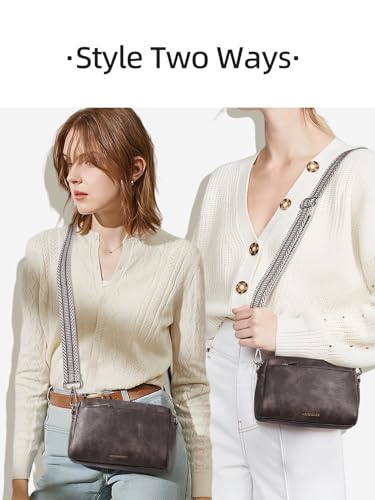 WESTBRONCO Small Crossbody Bags for Women, Shoulder Handbags, Satchel Purse with Adjustable Strap2