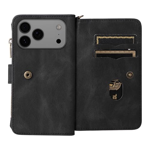 Étui rabat iPhone 15 Pro Max rose clair pour centraliser cartes et monnaie - 2