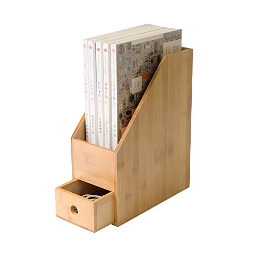 Amazon.co.jp: 天然楠竹 A4ファイルボックス卓上収納ラック 書類ケース