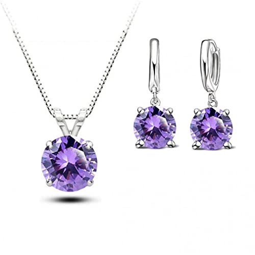 Boucles d'oreilles cristal pointillé argent sterling pour femmes