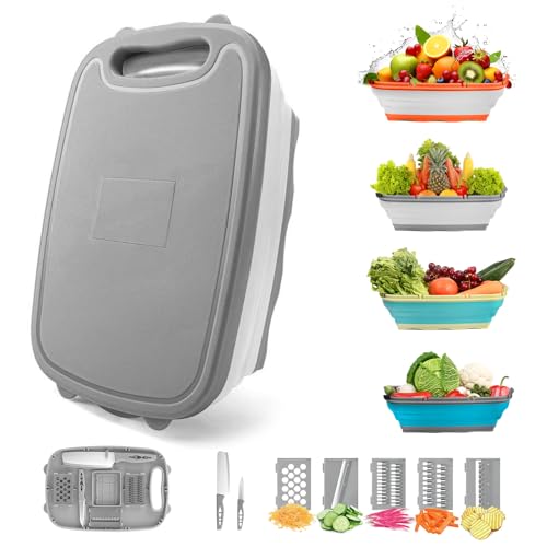 Gintan 9-in-1 Collapsible Cutting Board