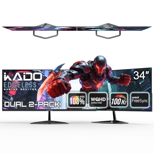 Image of Kado 2-Pack 32 inch 4K UHD Computer Monitor 3840x2160 70Hz Ultra HD