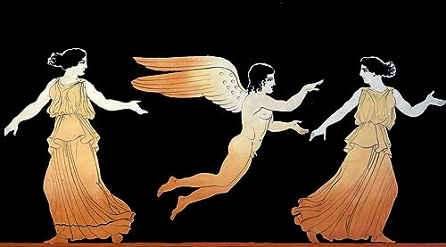 Poster toile Tischbein Eros poursuivant deux femmes grand format