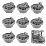Ruedas para lavavajillas compatibles con Bosch, juego de 8 ruedas para lavavajillas, ruedas y ruedas de repuesto universales compatibles con Bosch Siemens Neff Beko