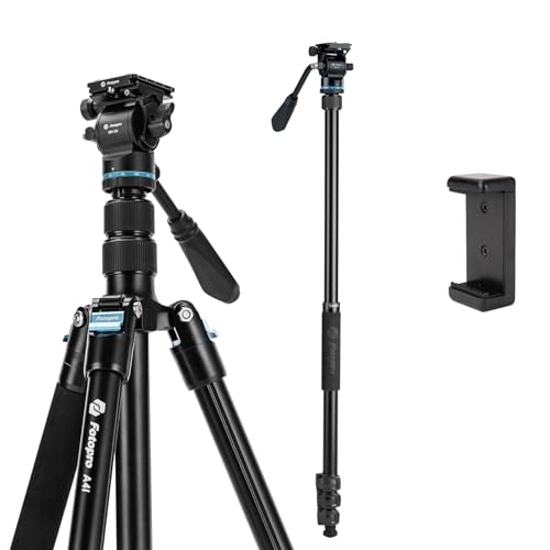 Trépied de voyage Fotopro bleu contre les photos floues sur votre reflex