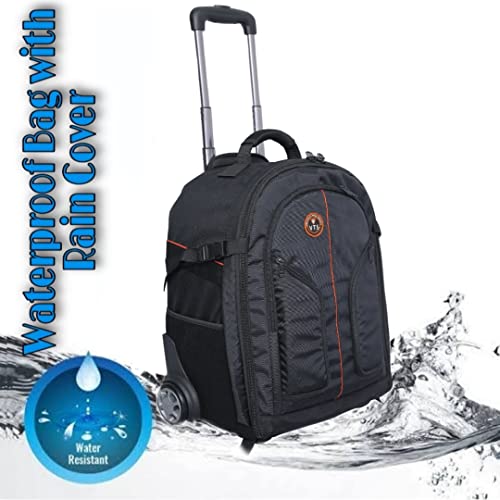 Image of VTS DSLR Camera Bag - Waterproof Backpack & Shoulder Carry Case for Camera, Lens, Tripod & Accessories