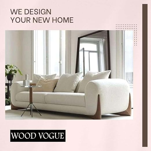 Image of A to Z Furniture Classic Chesterfield Sofa Set Luxury Chesterfield Sofa in for Home Living Room & Office (Beige)