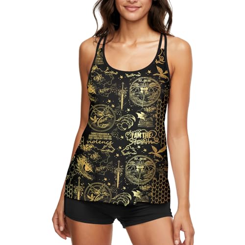 HUNTFAMI Tankinis Swim Suits for Women Two Piece 2025 Summer Womens Bathing Suits