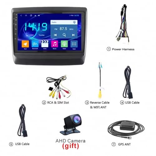Poste radio Bluetooth main libre Ford Figo avec navigation GPS tactile - 6