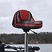 Leader Accessories Pro Casting Boat Seats Lean Pro High Back Fishing Bass Seat Boat Seat 2 Seats (Black Red)