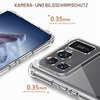 ivoler Klar Silikon Hülle für Xiaomi Mi 11 Ultra mit Stoßfest Schutzecken, Dünne Weiche Transparent Schutzhülle Flexible TPU Durchsichtige Handyhülle Kratzfest Case Cover – Ansicht 4
