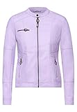 Unifarbe Cecil Damen Kunstleder-Jacke aus PU chalked Violet XL