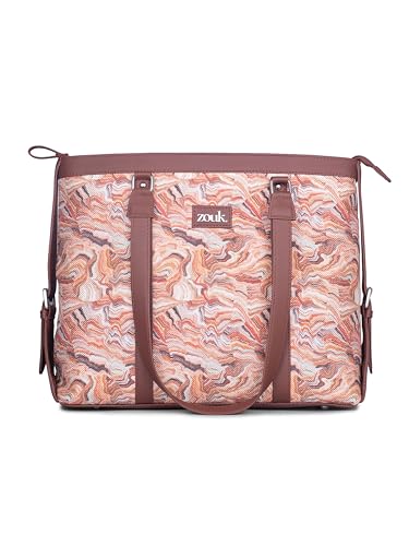 Image of ZOUK Office Bag | Stylish Bags for Office Use | Laptop Bag 15.6 inch | Stylish Tote for Office Use | Purse for Women | Vegan Leather Handbag | Daily & Travel Use