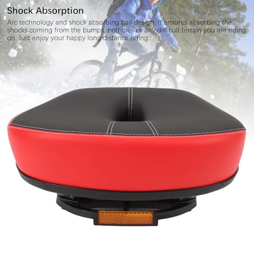 Selle de vélo sans nez confortable grand format avec coussin doux - 5