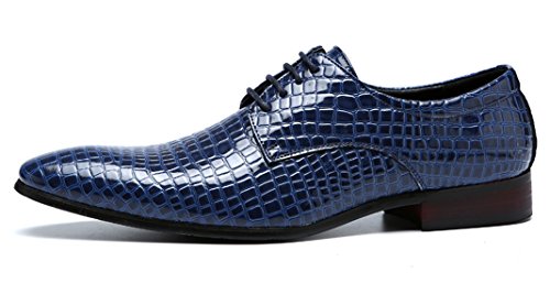 Men's Oxfords Alligator Patent Leather Wedding Prom Formal Dress Casual Shoes for Men2