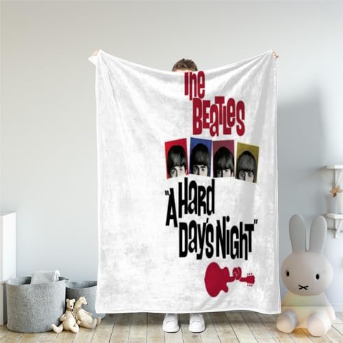 CHEWYZ Couverture Polaire The Beatles en Flanelle pour Enfants et Adultes,en Microfibre Moelleuse,Douce,Chaude et légère,imprimée en 3D,Couvre-lit pour lit,canapé,Chaise,Bureau (150x200cm) - Les Beatles, Paul McCartney, John Lennon, RIngo Starr, George Harrison CHEWYZ Couverture Polaire The Beatles en Flanelle pour Enfants et Adultes,en Microfibre Moelleuse,Douce,Chaude et légère,imprimée en 3D,Couvre-lit pour lit,canapé,Chaise,Bureau (150x200cm)