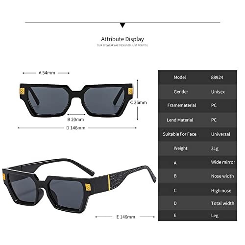 Women Rectangle Vintage Sunglasses Retro Points Sun Glasses Female Lady Eyeglass luxurious sunglasses eyewear3