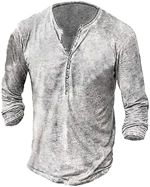 Beotyshow Hemd Herren Langarm Vintage Henley Shirt Männer | Slim Fit, Baumwolle, Freizeit, Vintage, Casual, Leicht, Business, Alltag, Sport, Urlaub, Strand