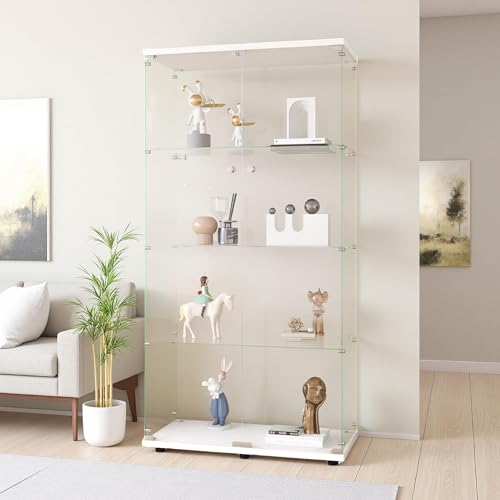 Zorvani Vitrina de cristal, vitrina de pie...