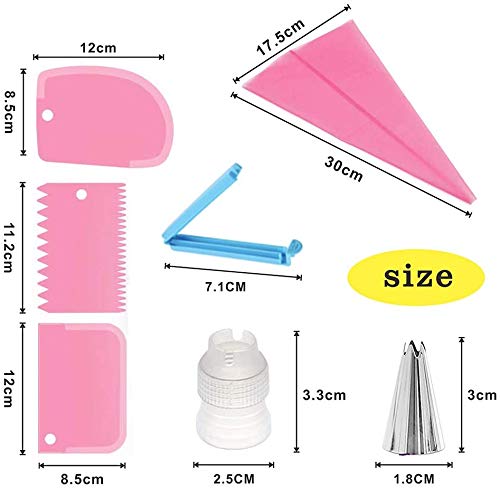 Ugelli Torte Kit, 21 Pezzi di Forniture per