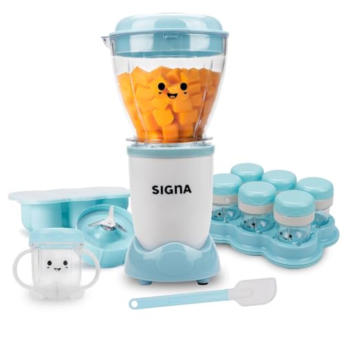 Reviews de procesador de alimentos precio Top 10. 45 SIGNA Procesador De Alimento Para Comida De Bebe Nutri Baby Set 16 Accesorios Licuadora Para Bebe Extractor De Jugo Tapas Y Cuchillas De Acero Inoxidable Ideal para Extractor de...