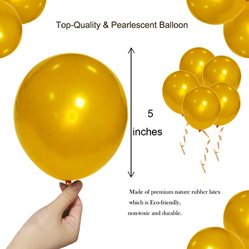 Elecrainbow 5 Inch 100 Pieces Quality Latex Mini Small White Balloons,White Party Supplies For Birthday Wedding Baby Shower Graduation Anniversary Memorial Day #TOP2