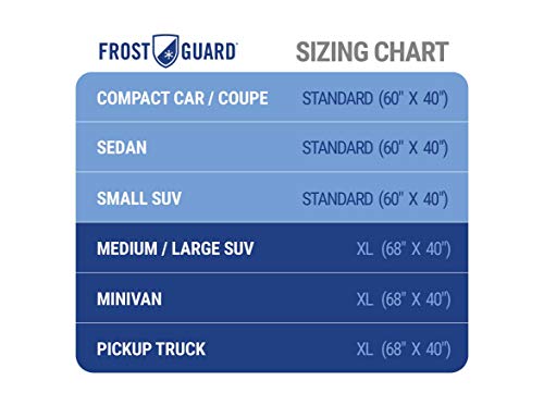 NFL Frost Guard Windshield Cover for Ice and Snow, Chicago Bears | Standard Size Car Windshield Frost Cover with Side Mirror Covers | Fits Most Cars, Sedans, Small Trucks, SUVs – 60 x 40 Inches - Thumbnail 7