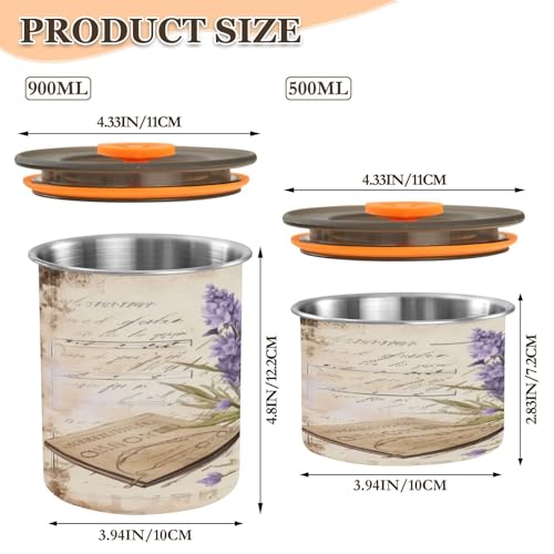 Envase hermético para café acero inoxidable 30oz lavanda miniatura 2