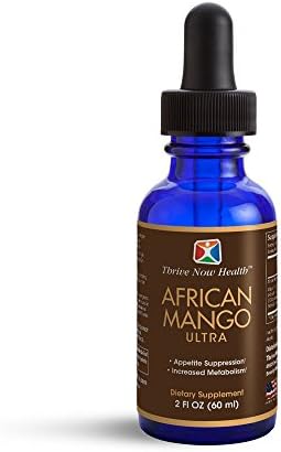 Thrive Now Health African Mango Drops with Effective Fat Burning Ingredients - Natural Dietary Supplement and Appetite Suppressant - Healthy Weight Loss for Women and Men (2 fl. oz)