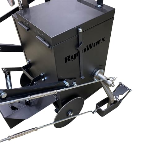 RY10 Asphalt Melt and Apply Hot Rubberized Crack Filler Machine - 12.5 Gallon Capacity | Included Torch Heats Crack Sealant and Burns | Great for Crack Repairs