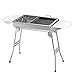 Produktbild Gpzj Barbecue, Edelstahl Barbecue Outdoor 3-5 Personen Haushalts Holzkohle Werkzeuge Voller Satz Outdoor Carbon Fleisch Grillregal, 48x33x57cm @ (Farbe: A) (Farbe: A) HAOSHUAI (Farbe: A)