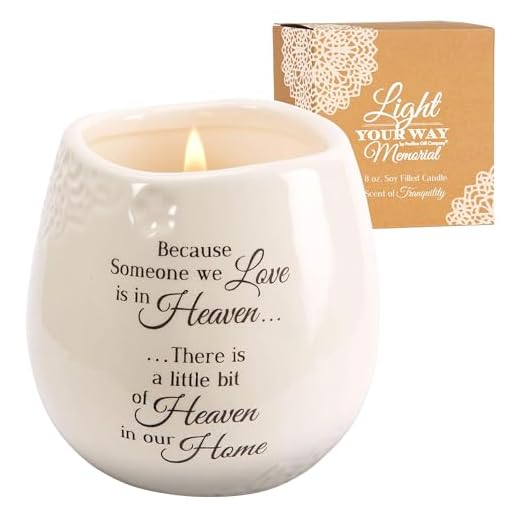 Pavilion Gift Company 19177 In Memory of Loved One Ceramic Soy Wax Candle 8 oz