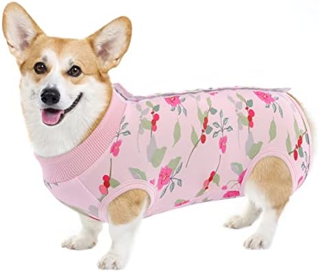 ASENKU Mother's Day Dog Recovery Suit Pet Pajamas, Dogs Recovery Suit for Dogs Cats After Surgery, Dog Pajamas Outfit Bodysuit for Small Medium Large Dog Cat Costume (Mother's Day, M)