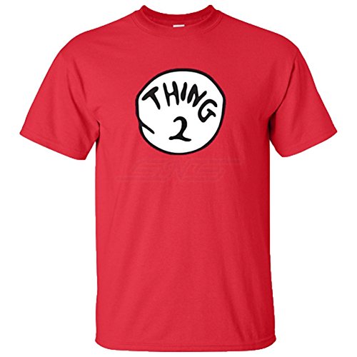 Dr Seuss Cat in The Hat Thing 1,2,3,4 T-Shirt Kids and Adults (3-4 Years, Thing 2)