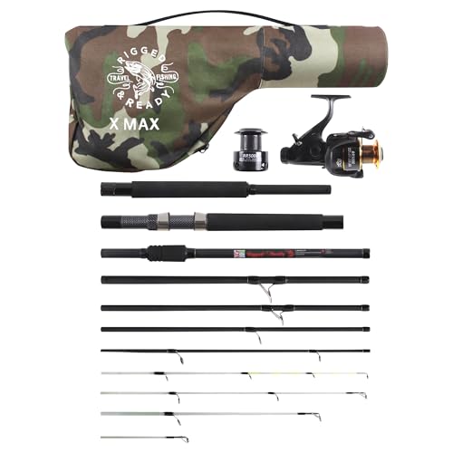 X MAX C-P (CARP-Predator) Fishing Rod, Reel + Case Combination.
