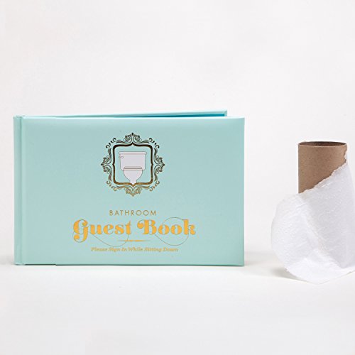 Knock Knock Bathroom Guest Book, Funny Guest Bathroom Book & Gift For Adults, Fill-In-The-Blank Book, 112 Pages #TOP3