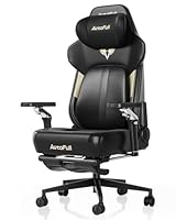 AutoFull M6 Ultra 2.0 Gaming Stuhl | IEM & ESL 2026 Offizieller Partner – Weltweit Erster mit Belüftung & Heizung, 360°-Armlehnen, Kopfkissen und Fußstütze | für Gaming & Büro (Schwarz)