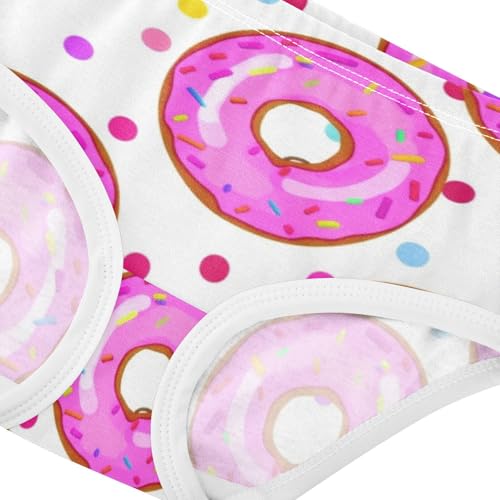Girls Underwear Toddler 2t Cotton Girl Panties Cute Artistic Briefs Undies Kids Cute Pink Donuts4