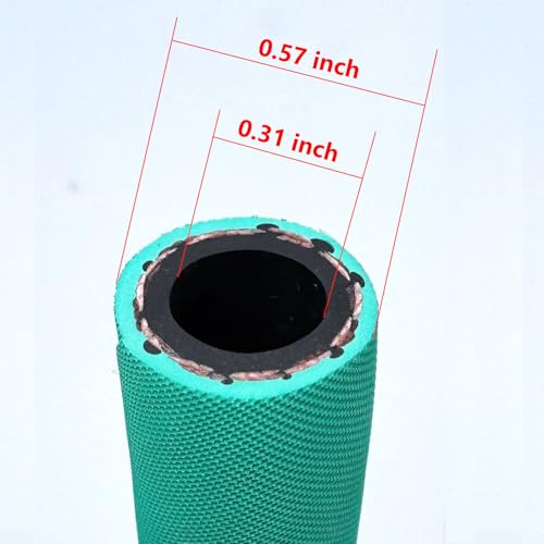 Image of Fuel Line 5 /16 inch inch,High Pressure Fuel Line Hose,10FT 5AN 8mm,Engines Fuel Systems,Marine Fuel Hose, Agricultural Machinery Fuel Line,Green,2.8Mpa 400PSI EN854-1TE