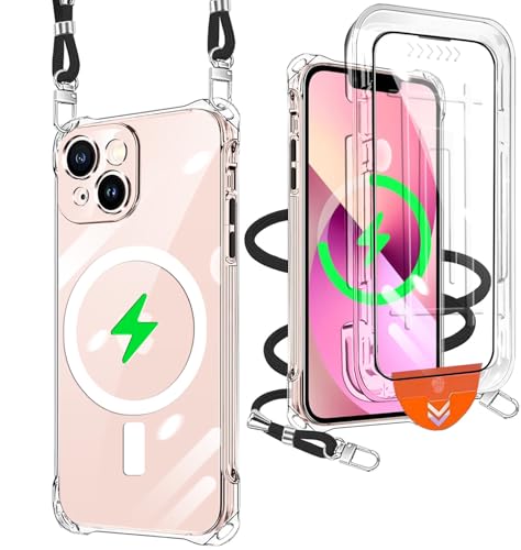 Amazon.co.jp: iPhone 13 Mini 用 ケース クリア [1枚ガラスフィルム