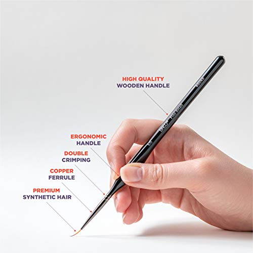 Daco Miniature Paint Brushes, 8 Mini Paint Brushes & Paintbrush Holder, Fine Detail Paint Brush Set For Acrylic Painting & Oil Painting, Miniature Painting Brushes For Paint By Numbers For Adults #TOP5