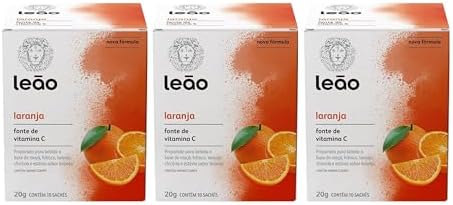 Combo Chá Leão Vitamínico Laranja - (30 sachês)