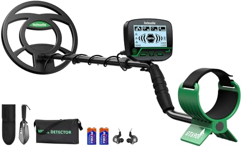 Detector de Metales para Adultos y Niños,Alta Precisión 10” Sumergible Bobina con Modos Todos los Metales y Disc, Niños y Principiantes Detector Metales de Oro, Jóvenes y Adolescentes